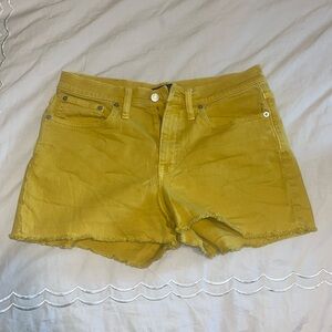 Dandelion yellow denim shorts!